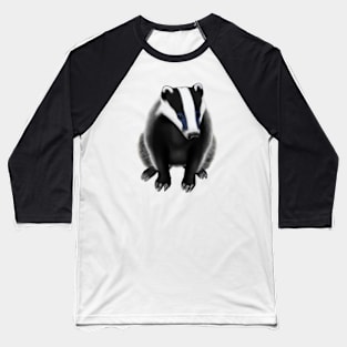 Cute Badger Drawing Baseball T-Shirt